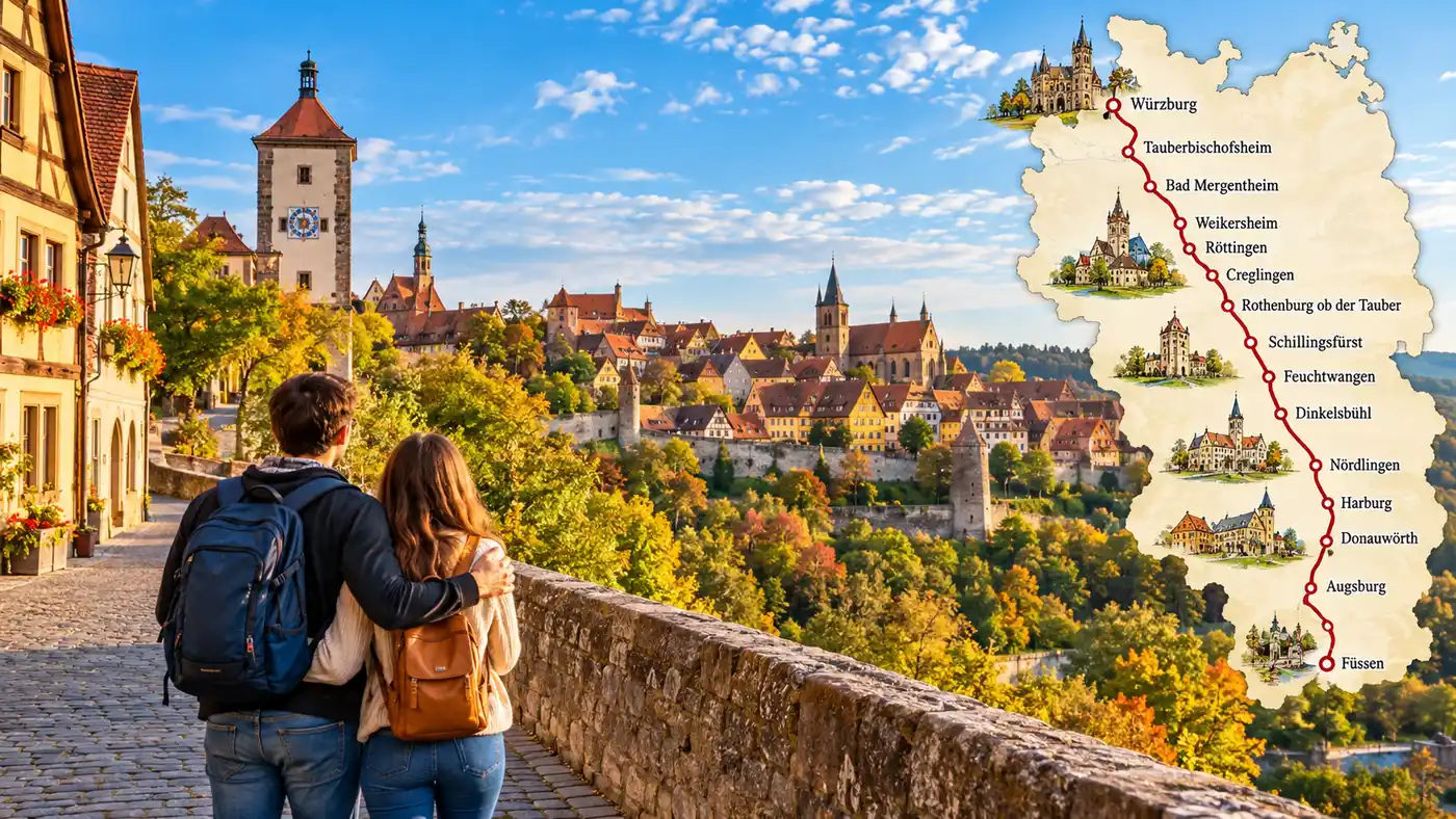 Romantic Road Germany Map and Route Guide